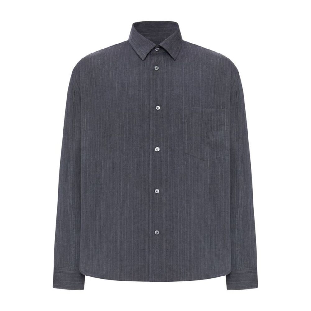 Lardini Men Striped Linen Shirt